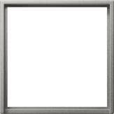 Cadre adaptateur avec découpe carrée pour appareils avec cache (50 x 50mm) Acier inoxydable (laqué)