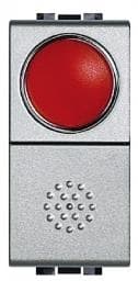 Poussoir Light Tech 10A - 250V - 1 pôle (NO) - voyant Rouge
