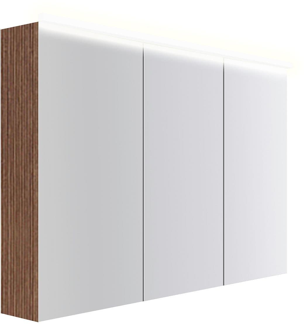 ARMOIRE TOILETTE COFFEE 3 PORTES 1200MM 4250K NOYER DECOR SMARTLINE