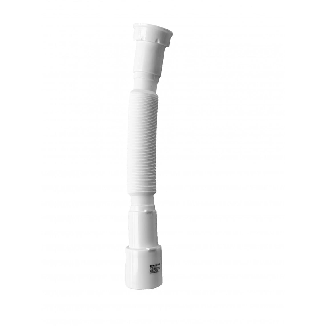 98836948 KS Tube de raccordement Flex, blanc, 1 1/2" F x 40/50 mm, 340-900 mm