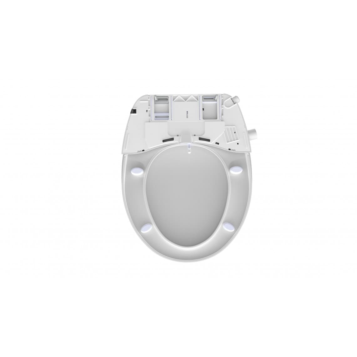 EDDW01 Adaptateur WC lavant, avec frein de chute et déclipsable