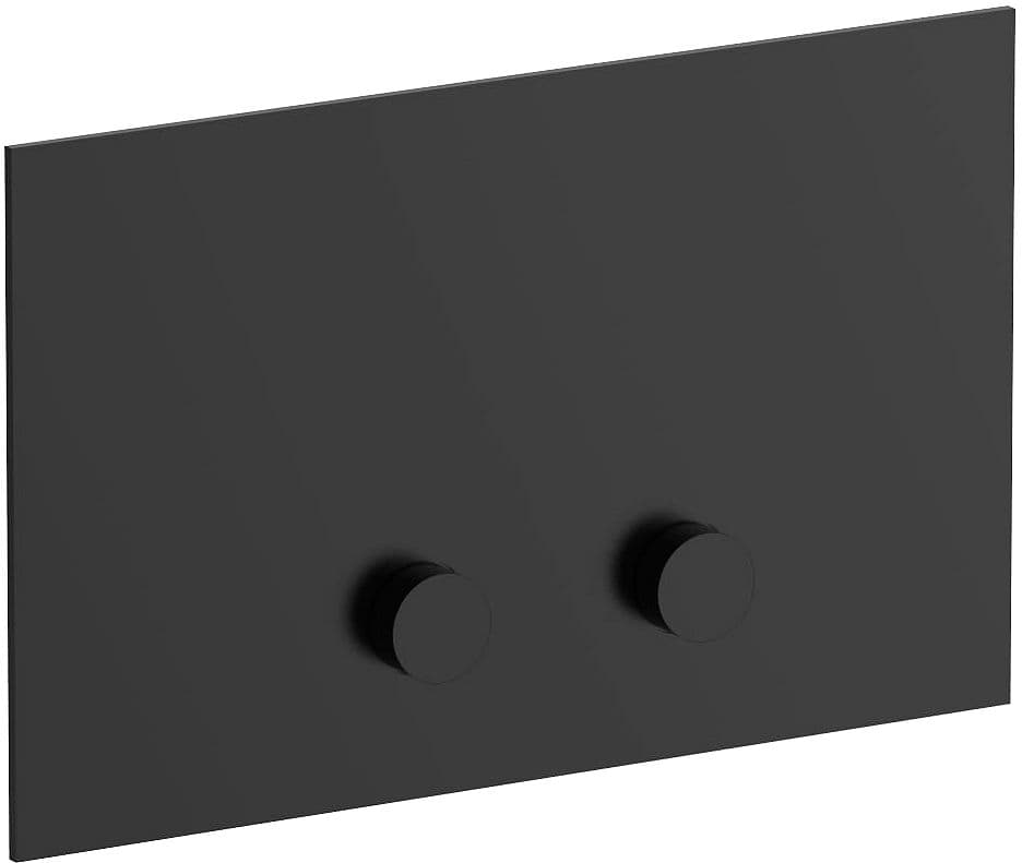 PLAQUE DE COMMANDE 2-TOUCHES POUR GEBERIT SIGMA8 SIGMA12 ICONA CLASSIC FANTINI NOIR MAT