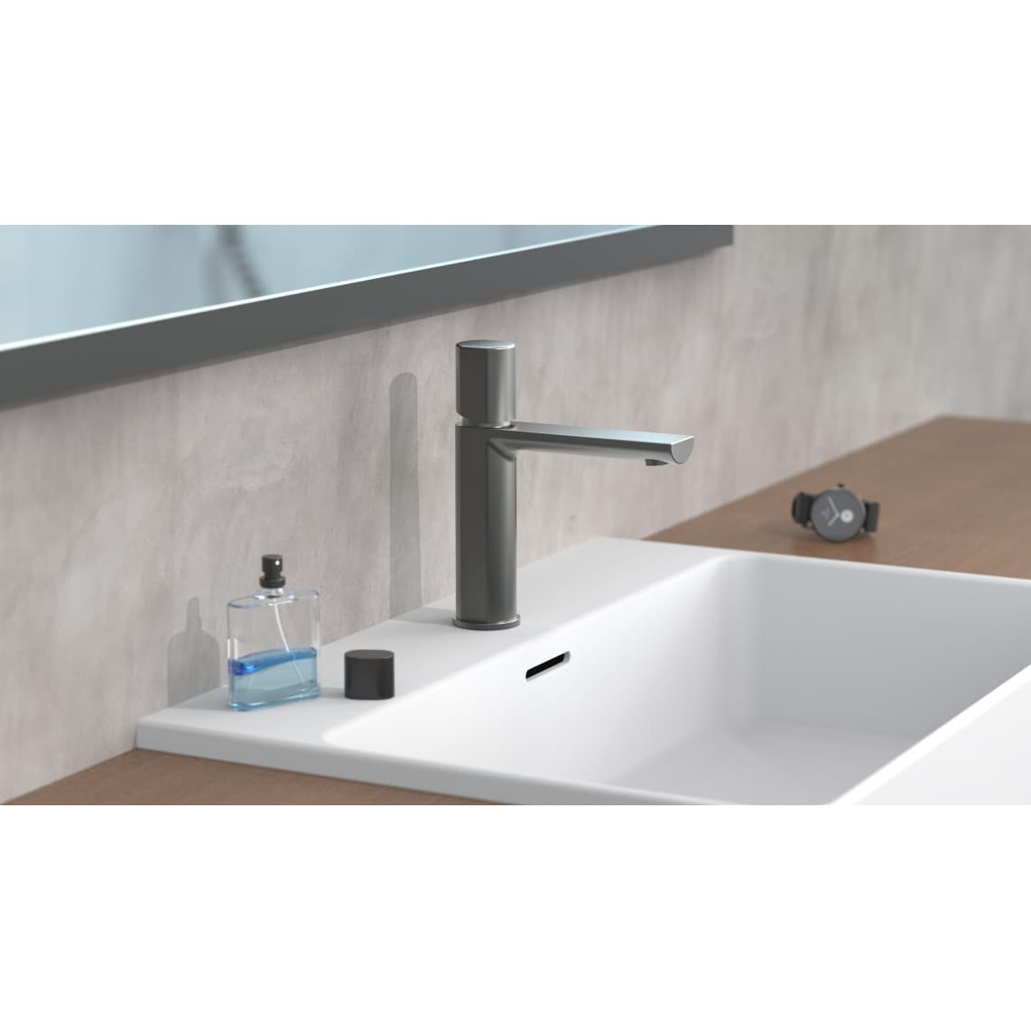 33612 NEW YORK Mitigeur lavabo, graphite mat