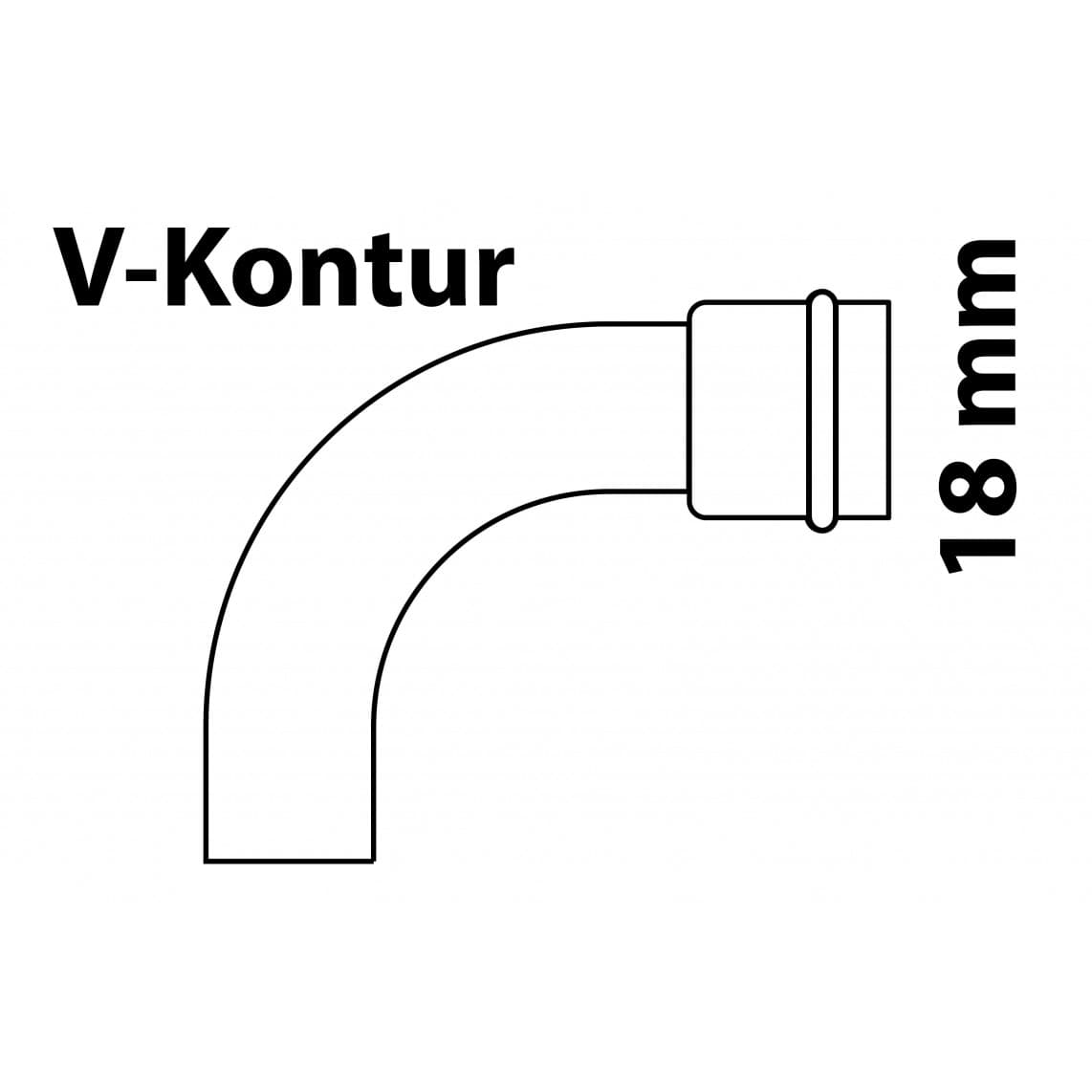 988611354 CU arc 90°, vierge, 18 mm, 1 manchon, (P5001),