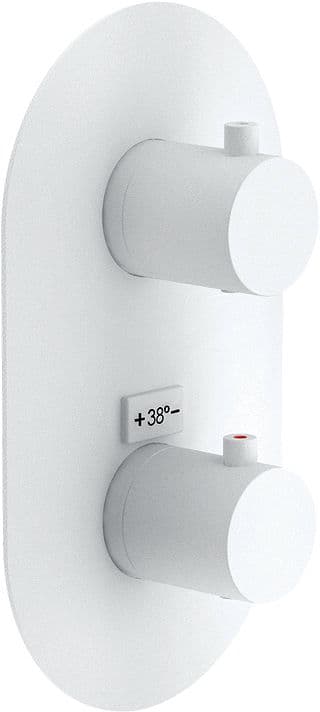 SET DE FINITION THERMOSTAT+INVERSEUR LIVE/VELIS NOBILI BLANC MAT