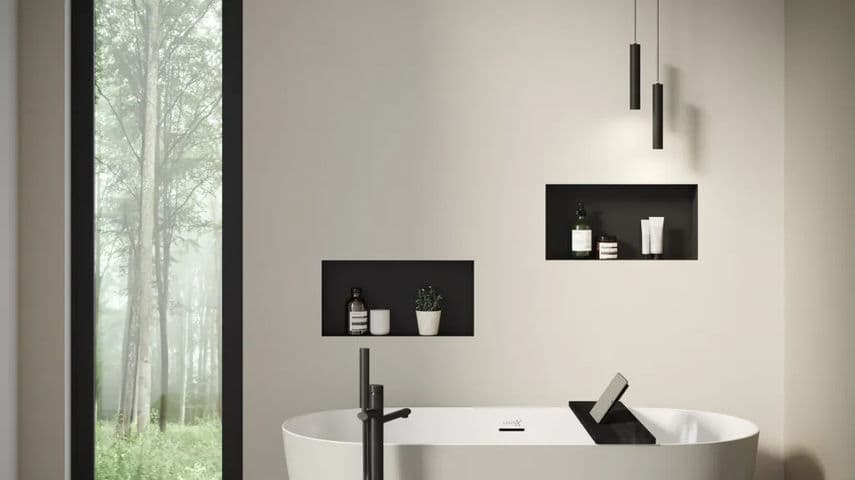 INBOUW COLOUR BOX LOOOX 30X60X10CM MAT ZWART