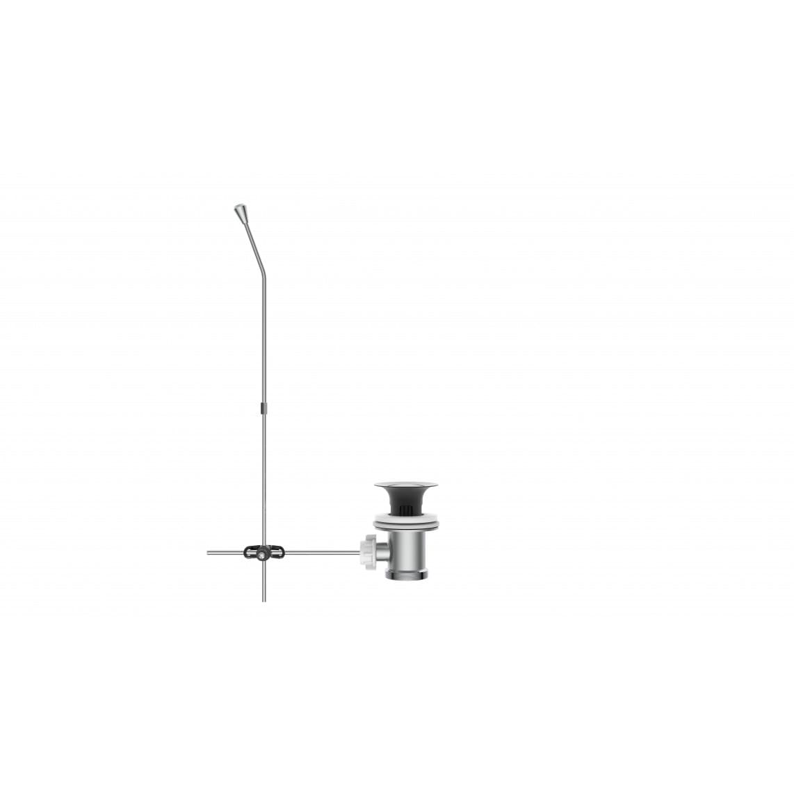 986444016 Trekstang set, mat zwart, 1 1/4", voor wastafel