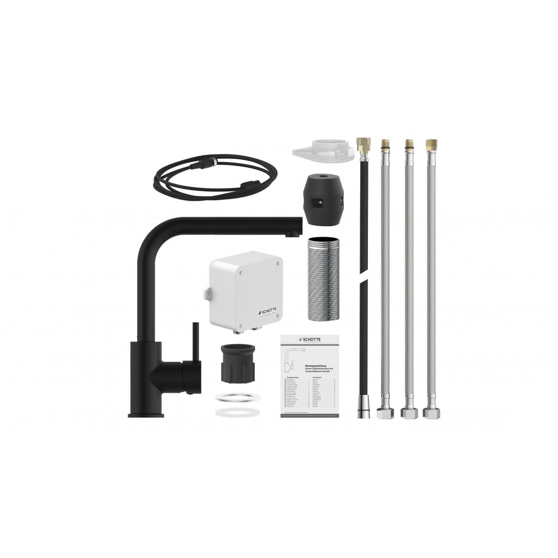 99760 VITAL Sensor sink mixer, black matt, with pull-out spout