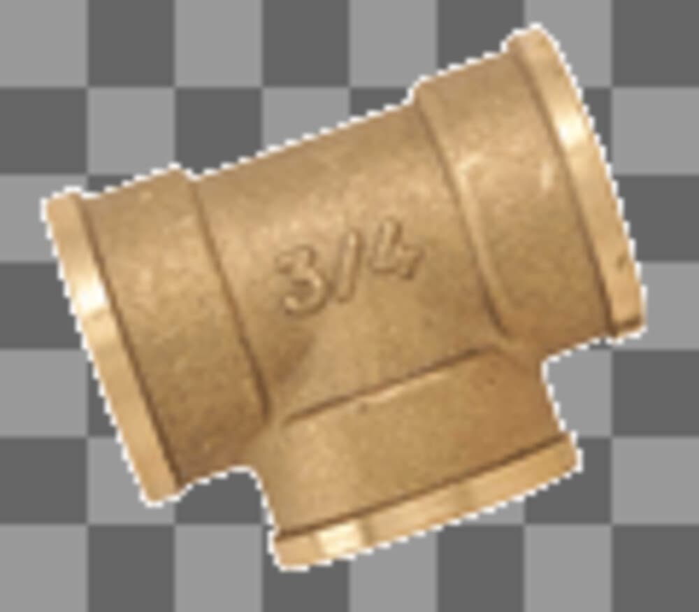 Té laiton alimentation tube cuivre 6/4"FFF