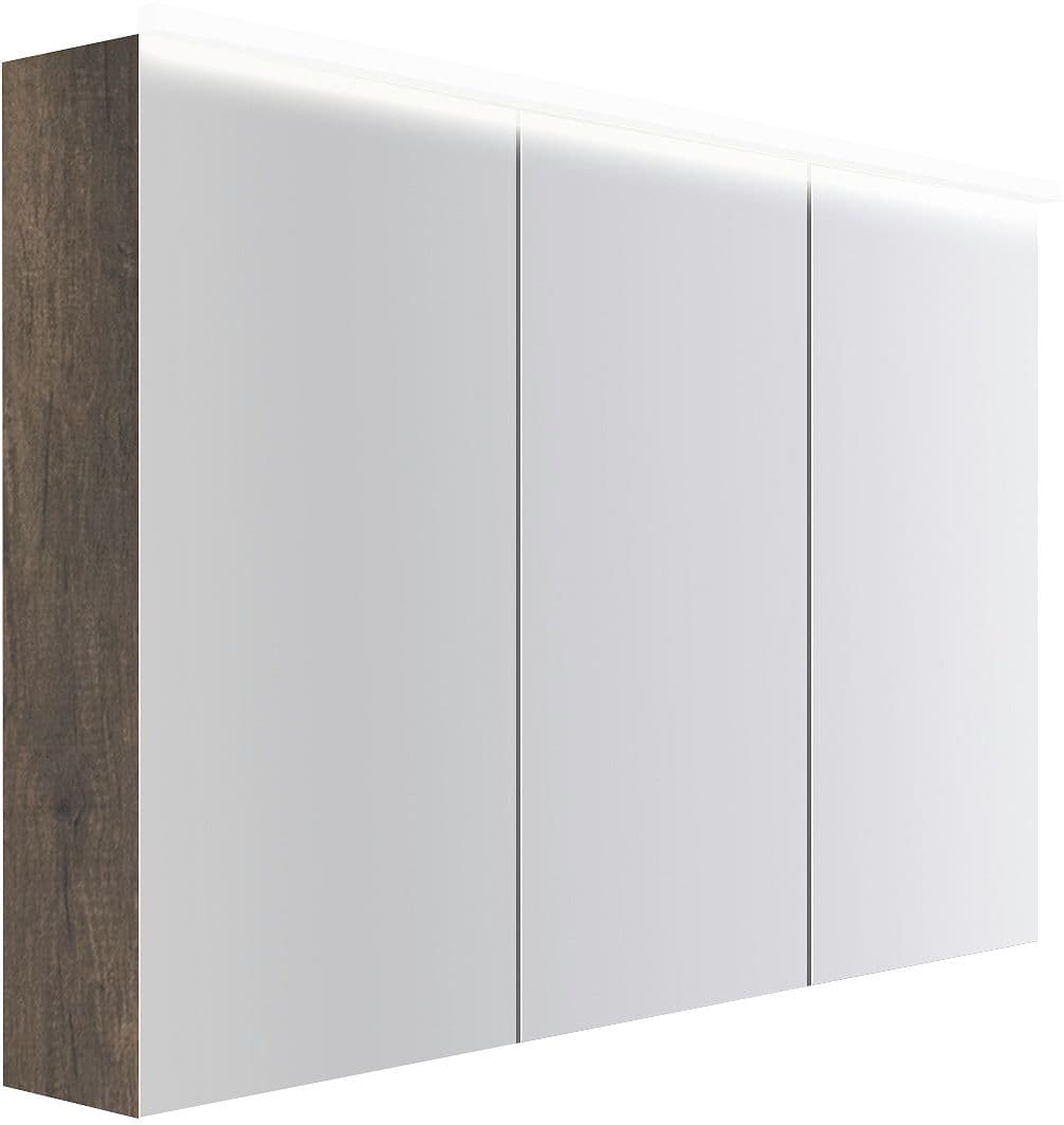 ARMOIRE TOILETTE COFFEE 3 PORTES 1200MM 4250K CHATAIGNE