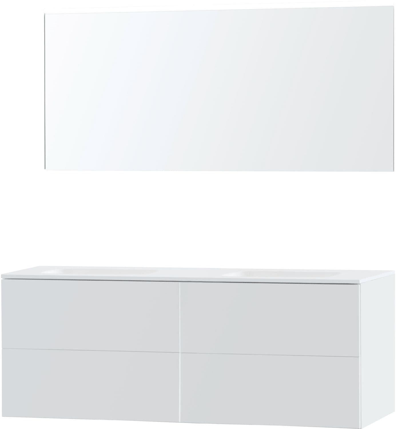 MEUBLE PURO DUO BLANC 160 SOLID MOLTO MIROIR