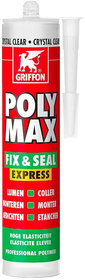 COLLE DE MONTAGE POLYMAX FIX&SEAL CRYSTAL CLEAR GRIFFON