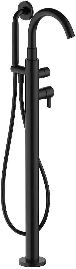 MITIGEUR BAIN LIBRE ICONA CLASSIC FANTINI +DOUCHE A MAIN SANS PIECE ENCASTRE NOIR MAT
