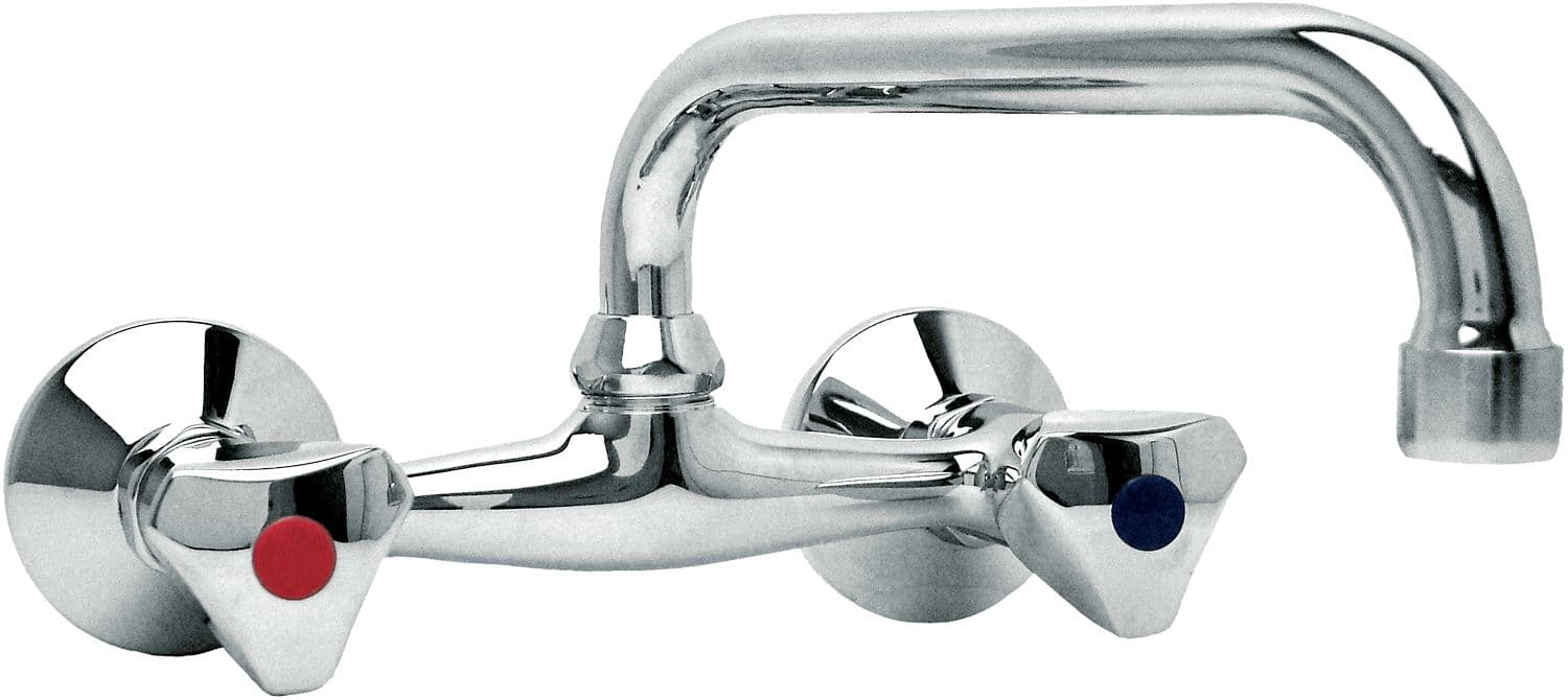 MITIGEUR MURAL LAGUNA BEC SUPERIEUR 20CM CHROME