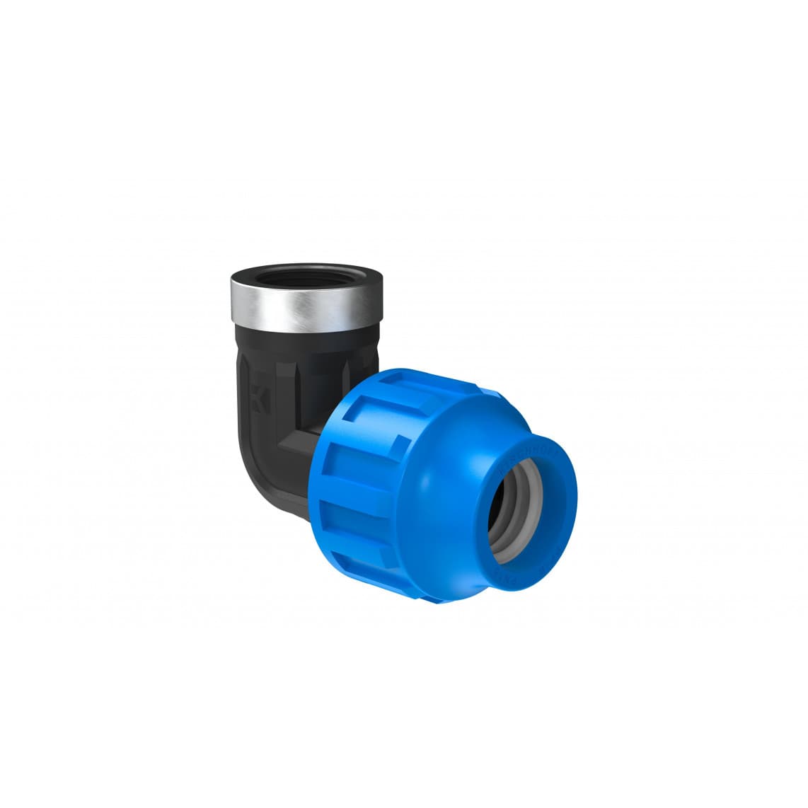 984846117 PP coude 90°, 20 mm x 1/2" F, raccord à serrer pour PEHD/socarex
