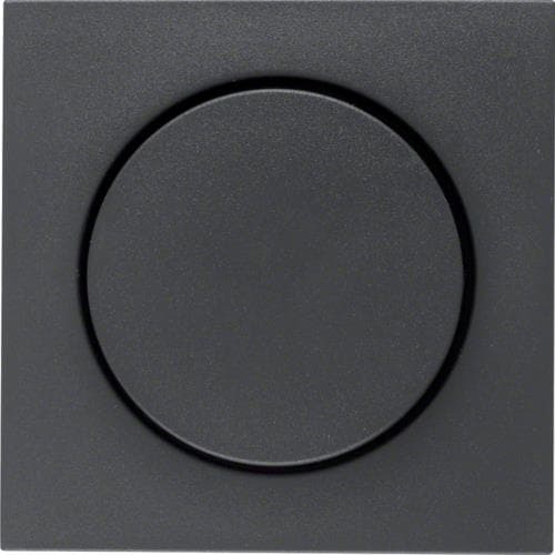 Enjoliveur avec bouton de réglage pour variateur rotatif Berker S.1 / B.3 / B.7 Anthracite, mat