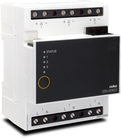 Module de mesure de la consommation électrique (3 canaux) pour Niko Home control
