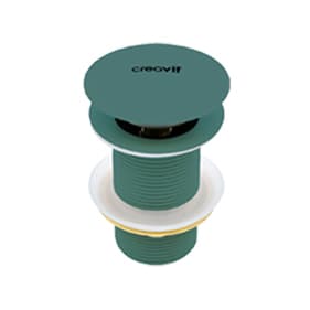 CREAVIT BONDE CLIC-CLAC 5/4" - AVEC TROP-PLEIN - VERT NIL