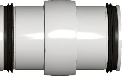 DOUBLE RACCORD PP MM 50MM BLANC
