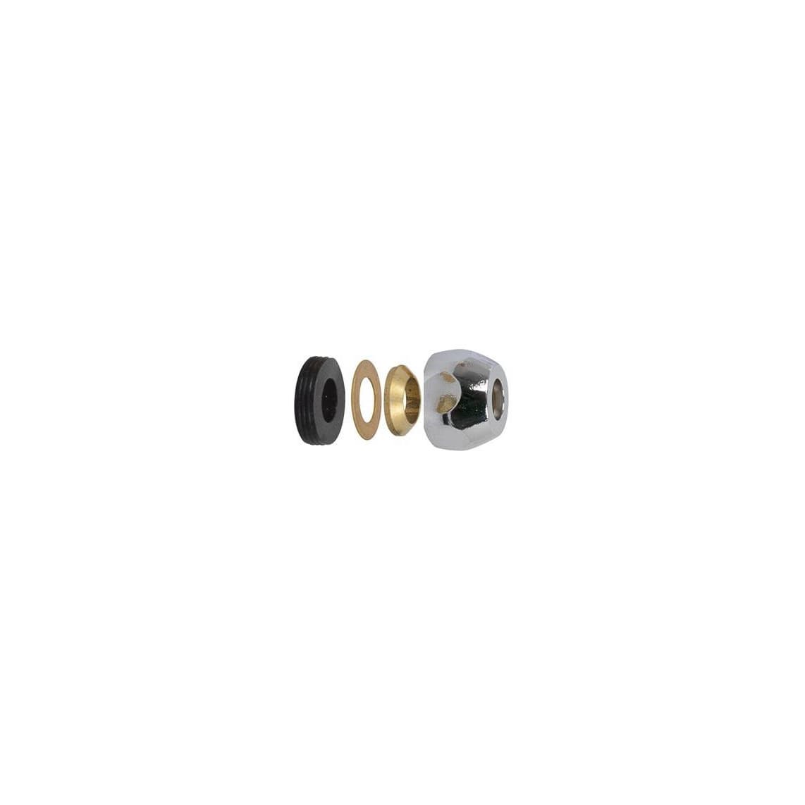 986273848 LT raccord à sertir-Couvre-lit, chromé, 3/8" x 8 mmQ (2x)