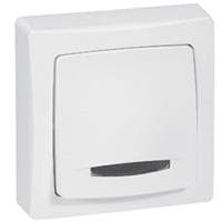 Oteo poussoir à voyant 6A - 250V - monobloc