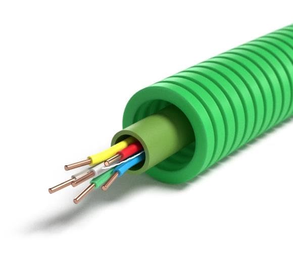 Tube précâblé Sgg 8 x 0.8 diamètre 16mm full Lsoh en rouleau de 100m classe CPR: CCA s3d2a3