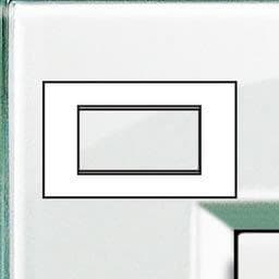 LivingLight - plaque rectangulaire 4 modules Aquamarine