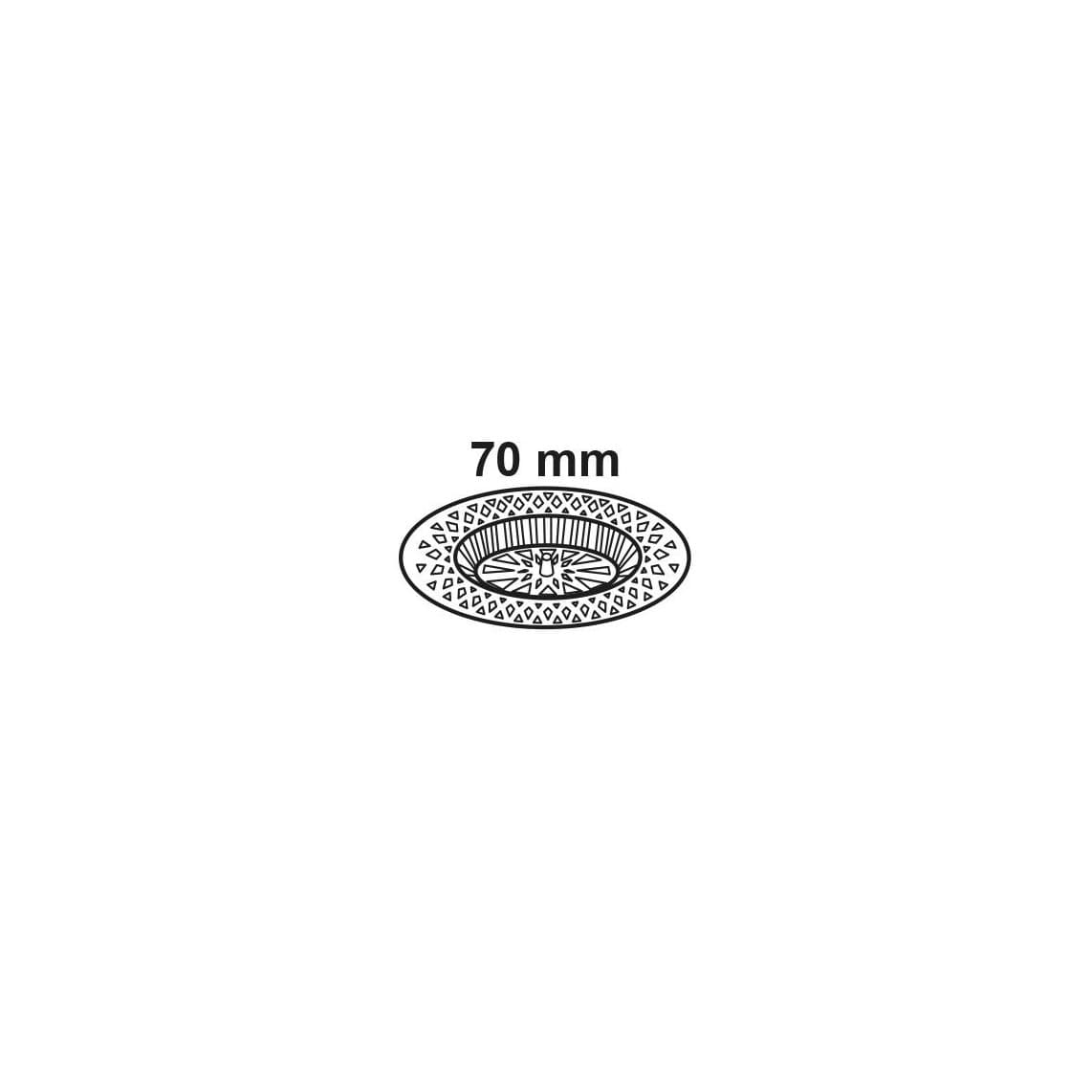 988060117 tamis à cheveux, chromé, 70 mm, pour Univentil