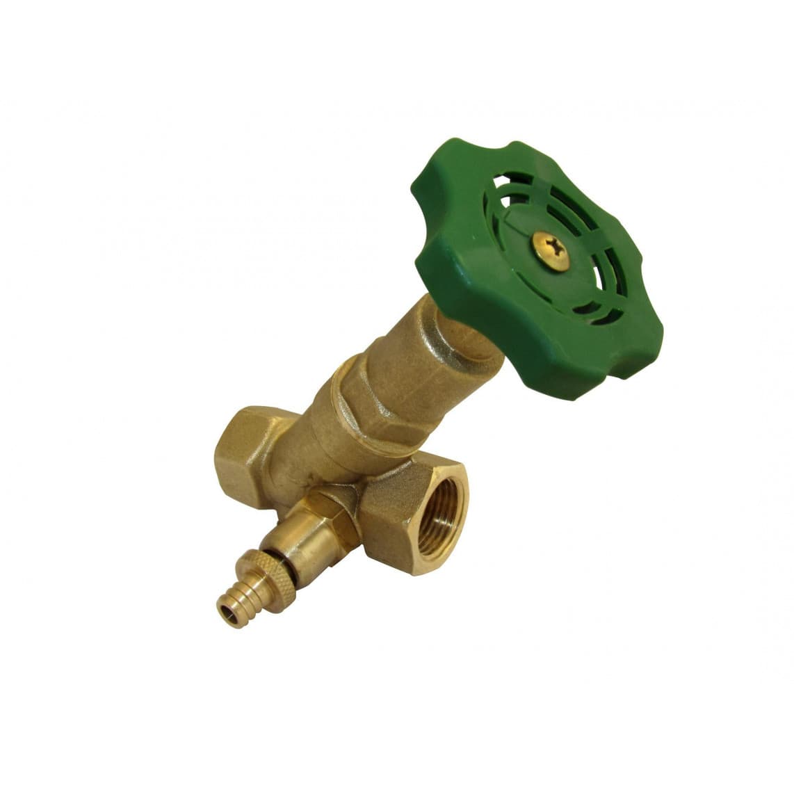 989191355 vanne à siège incliné, 1/2" F, avec vidange