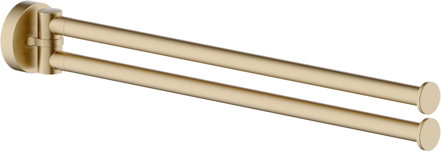 PORTE-SERVIETTE DOUBLE MOBILE NOBILI 343MM MIELE BROSSE