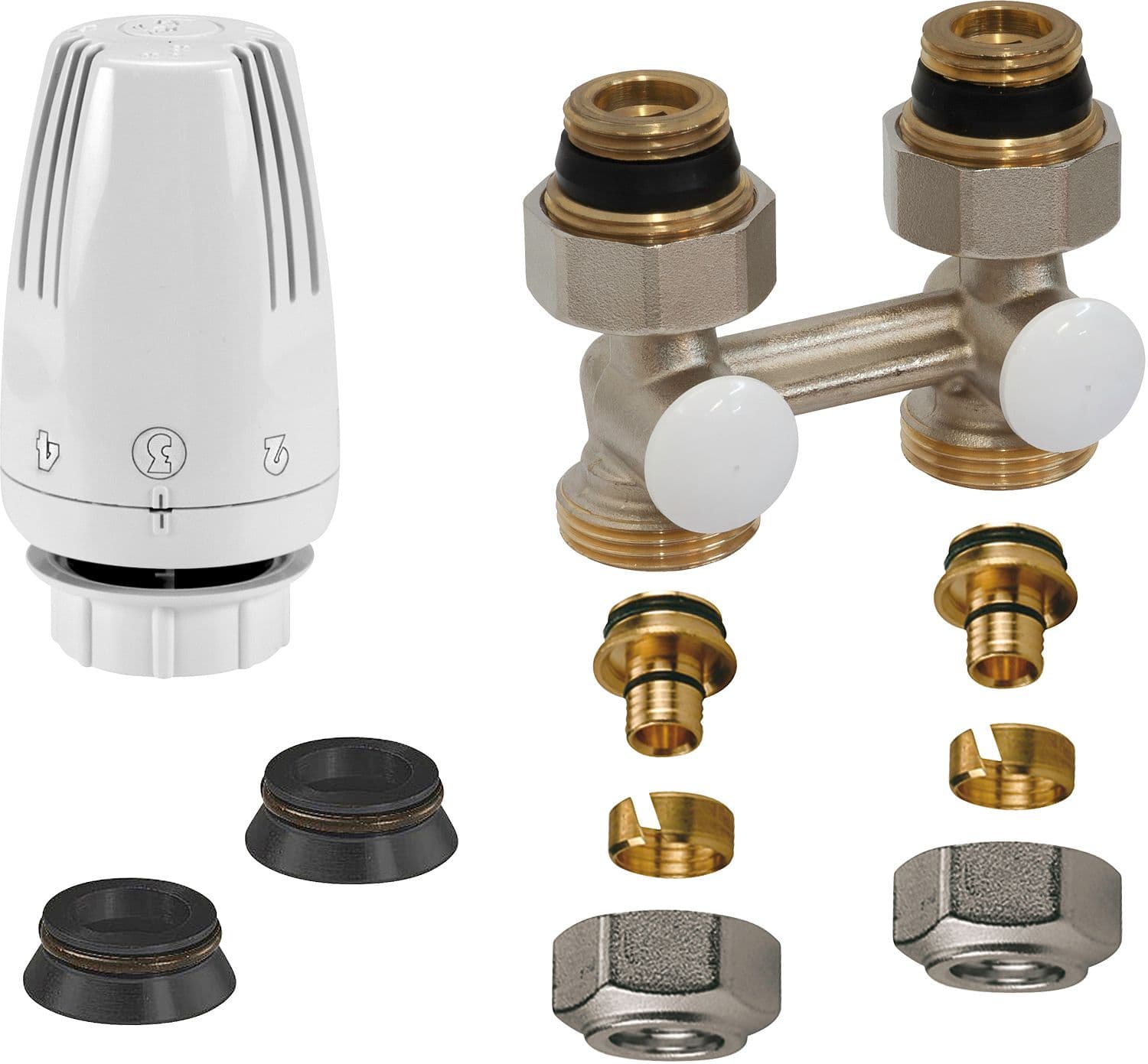 KIT DE ROBINET THERMOSTATIQUE UNI 8 DROITE 16MM