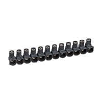 Barrette Hypo - capacité 25mm² 57A maximum - Noir - 193 x 27 x 29mm