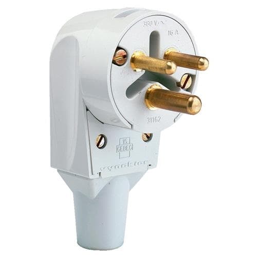 Fiche étoile 2 pôles + T 16A Grise