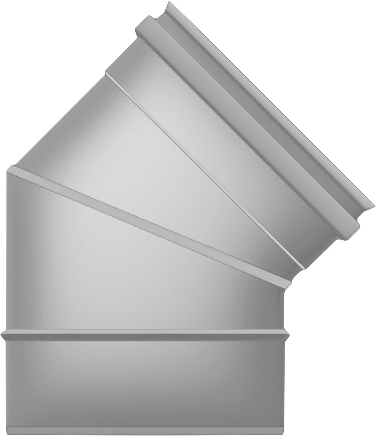 COUDE INOX REZNOR 45° DIAM. 100MM-MEB45