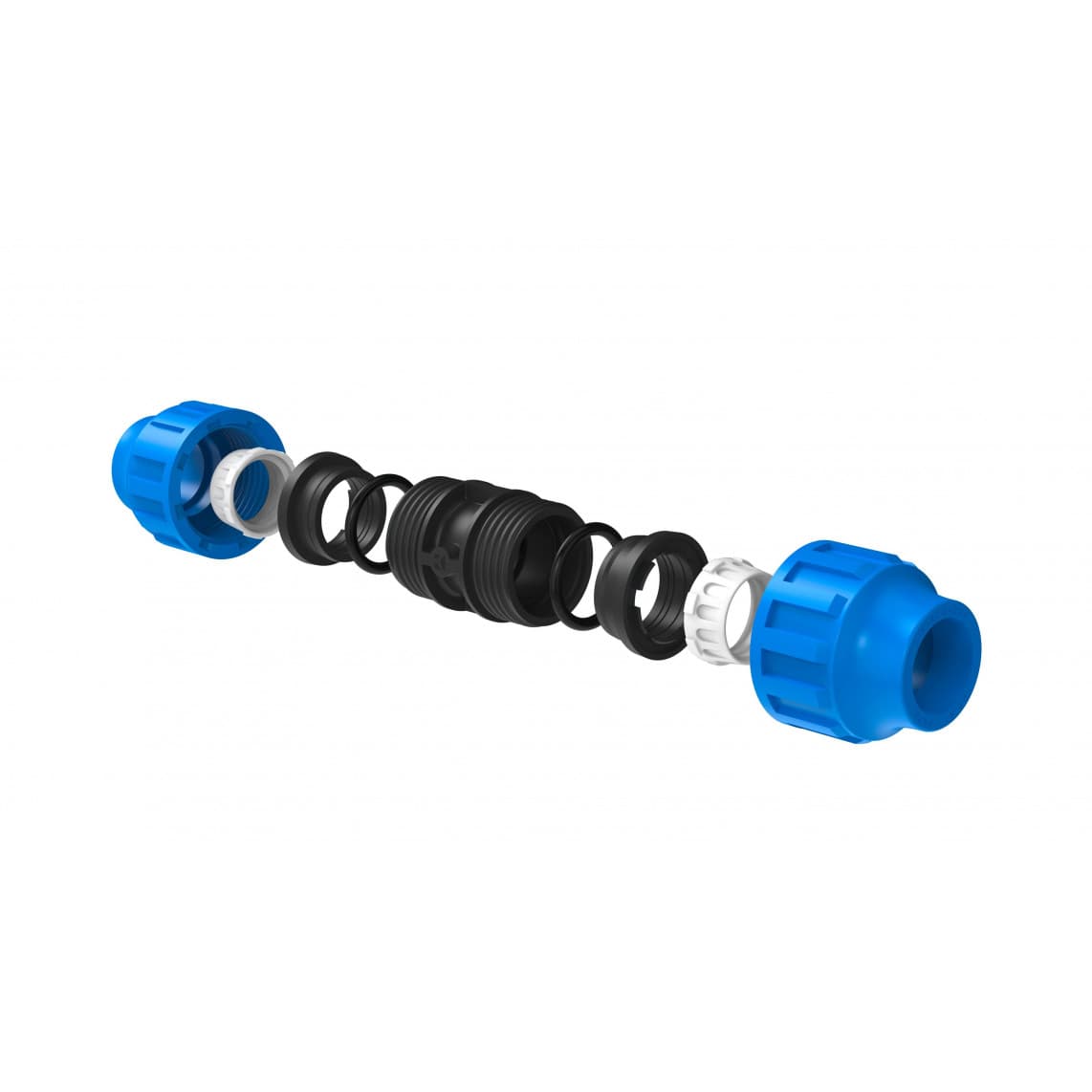 984841117 PP pièce de raccordement, 20 mm, raccord à serrer pour PEHD/socarex