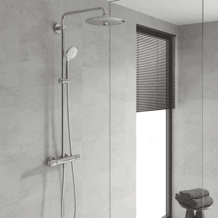 COLONNE DE DOUCHE+THERMOSTAT EUPHORIA 260 GROHE ECO COOLSTART CHROME 9,5L/MIN