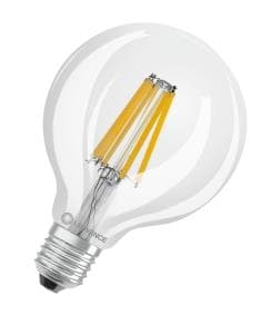Lampe Led G95 100 dimmable forme sphérique classique IRC90 avec une composante bleue fortement rédui