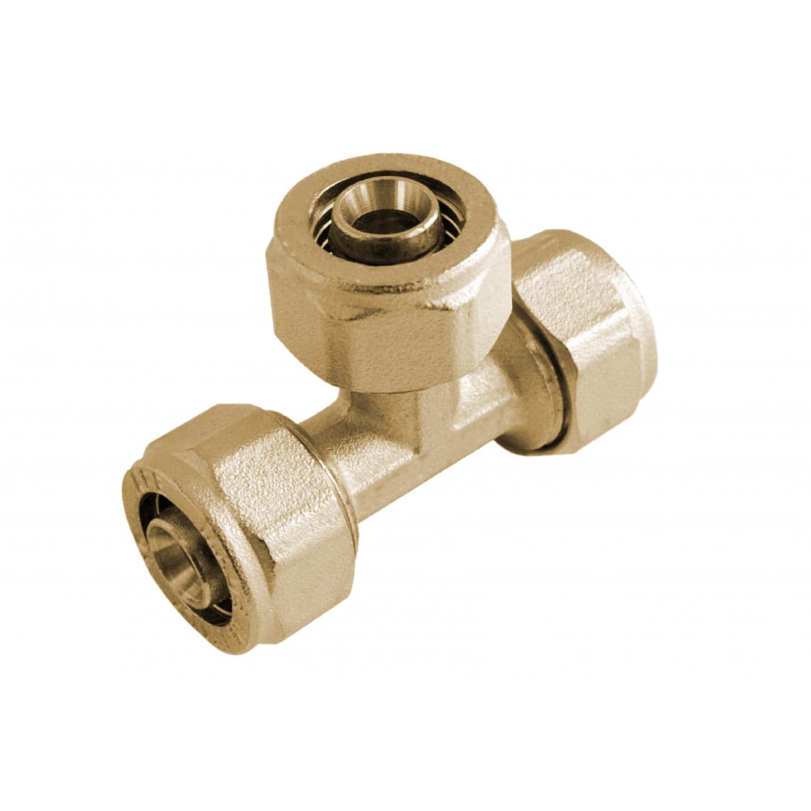 988911455 LT Té de réduction, vierge, 20 mm x 16 mm x 20 mm, raccord à serrer pour tube multicouche