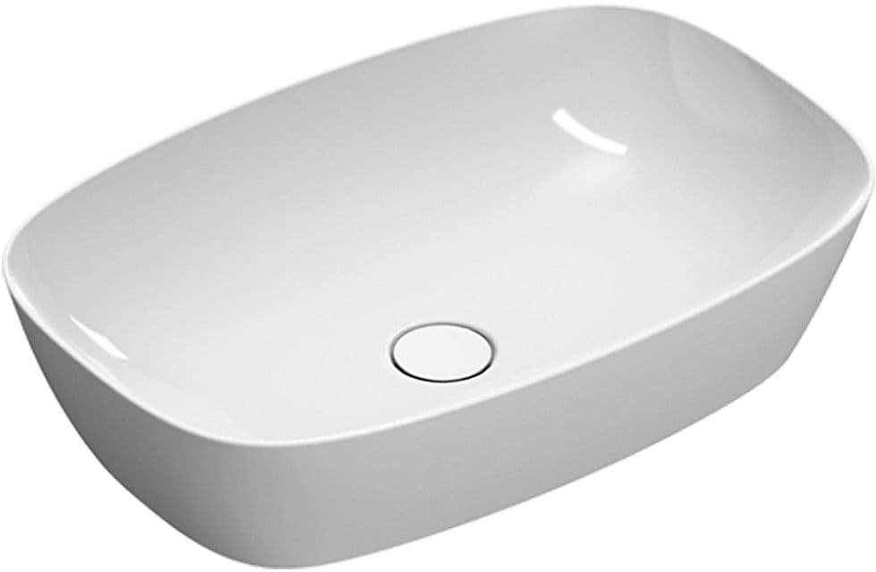 VASQUE A POSER ALVEA CATALANO CATAGLAZE+ 60X40CM BLANC