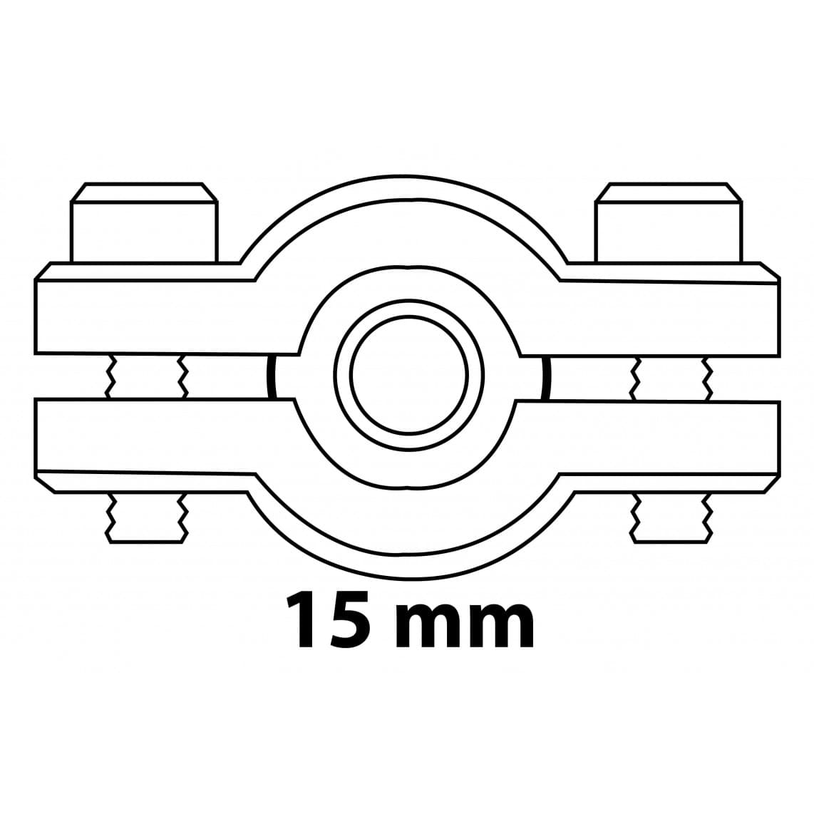 98940728 LT collier d’étanchéité, vierge, pour 15 mm