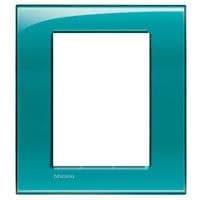 LivingLight - plaque rectangulaire 3 + 3 modules vert
