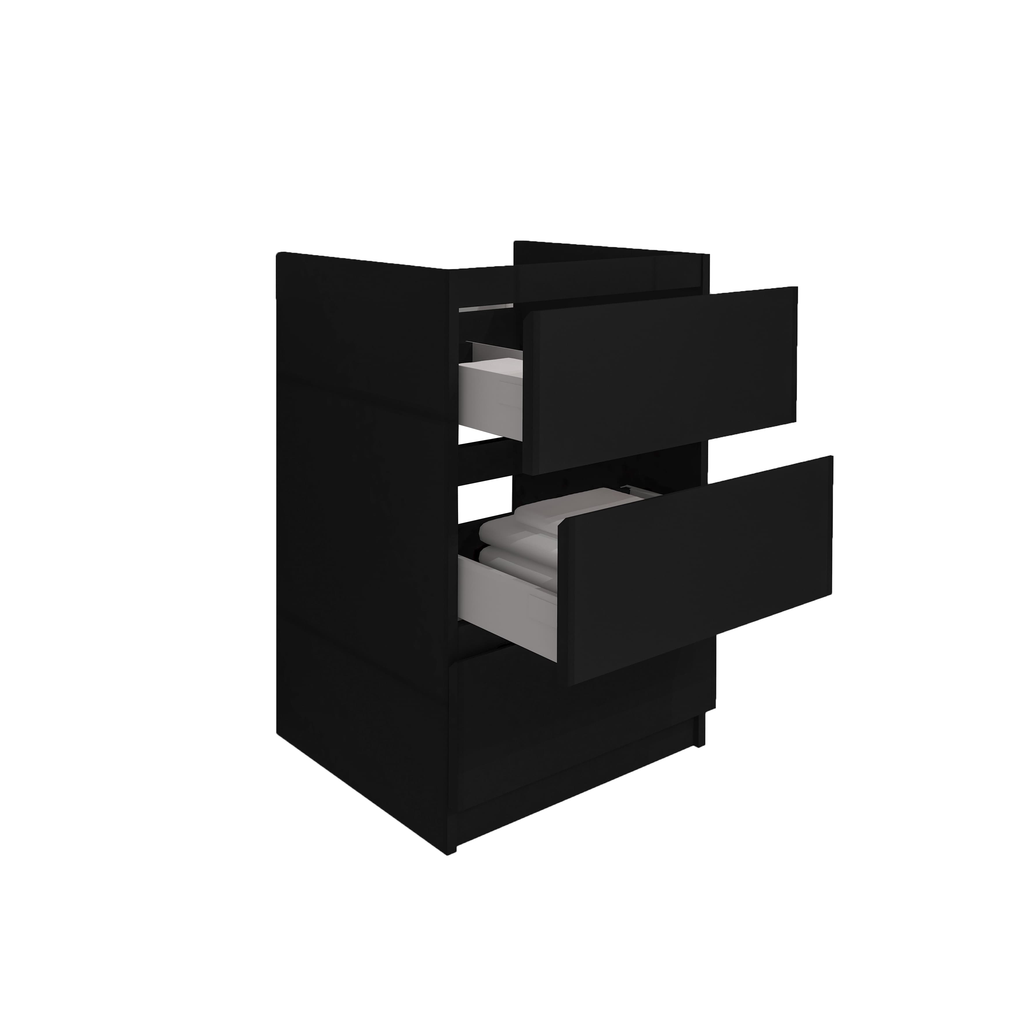 JUPITER MEUBLE SOUS-PLAN (60CM) - NOIR