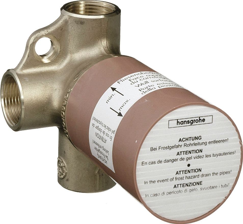 Robinet inverseur a encastrer 3 voies trio-stop hg/axor