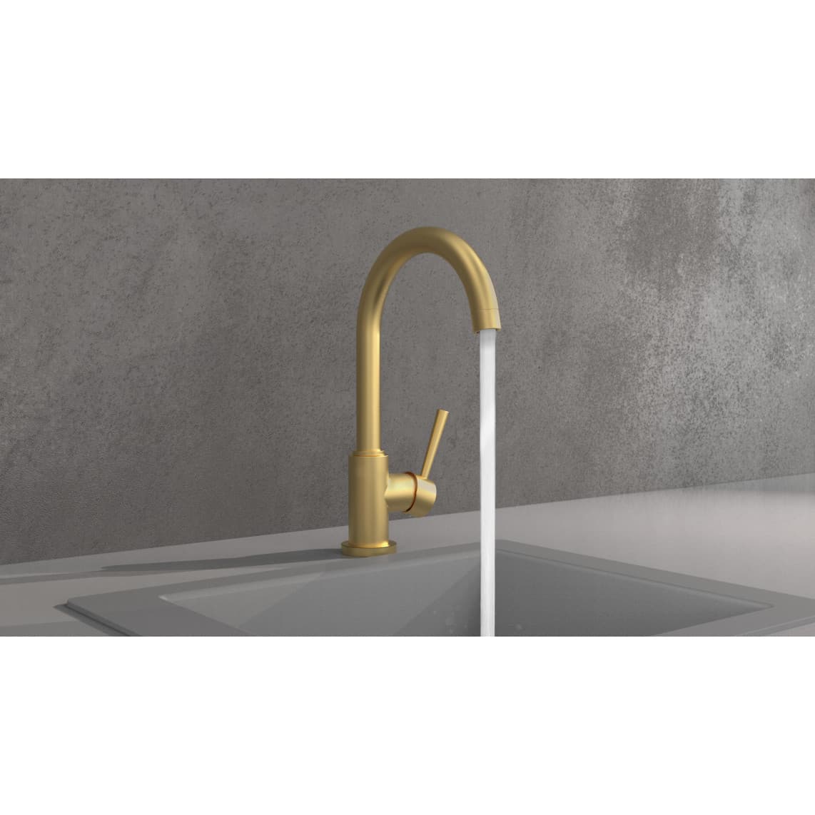 79167 CORNWALL Sink mixer, gold matt