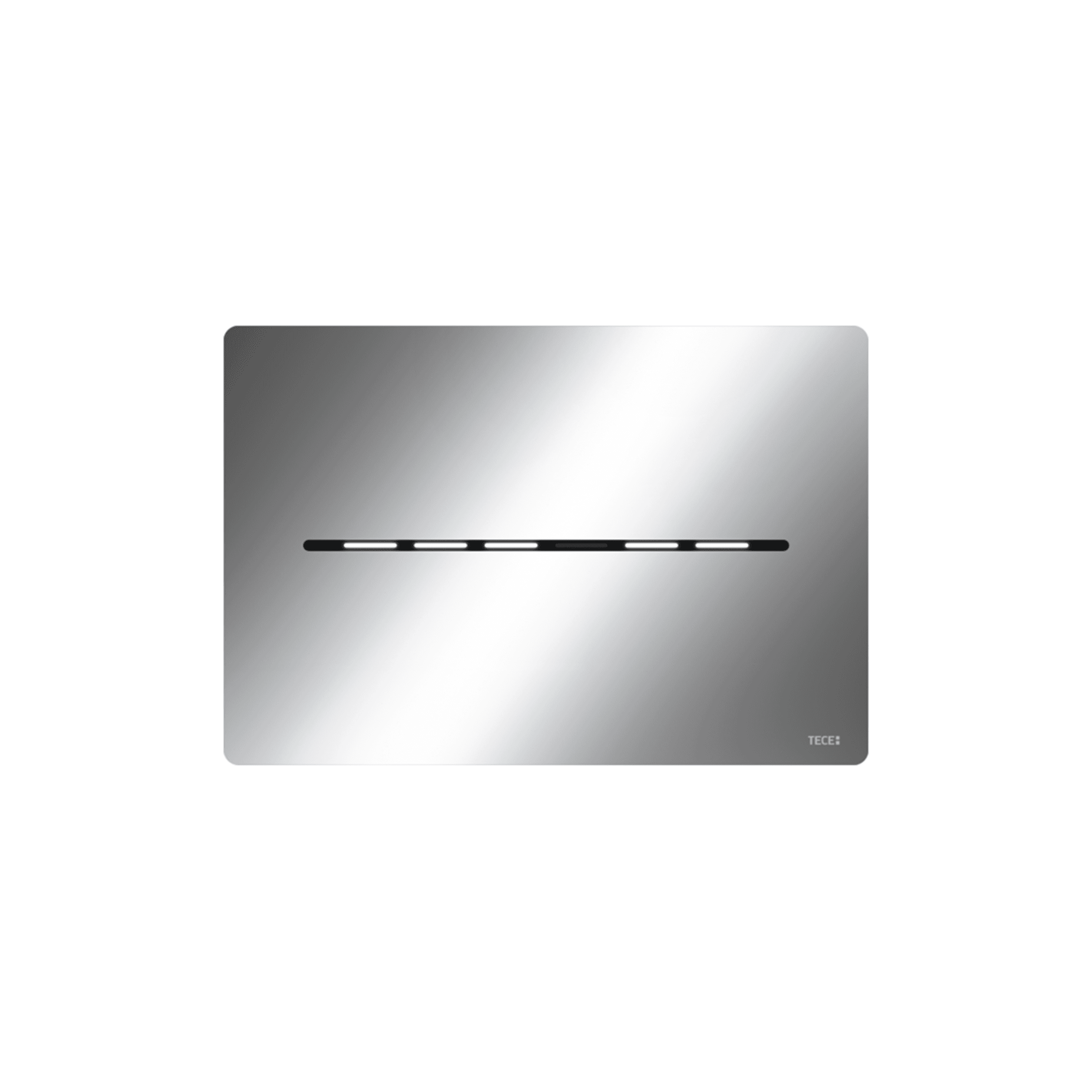 PLAQUE DE DÉCLENCHEMENT WC TECESOLID ÉLECTRONIQUE AVEC ACTIVATION SANS CONTACT, RÉSEAU 12 V, CHROMÉ BRILLANT