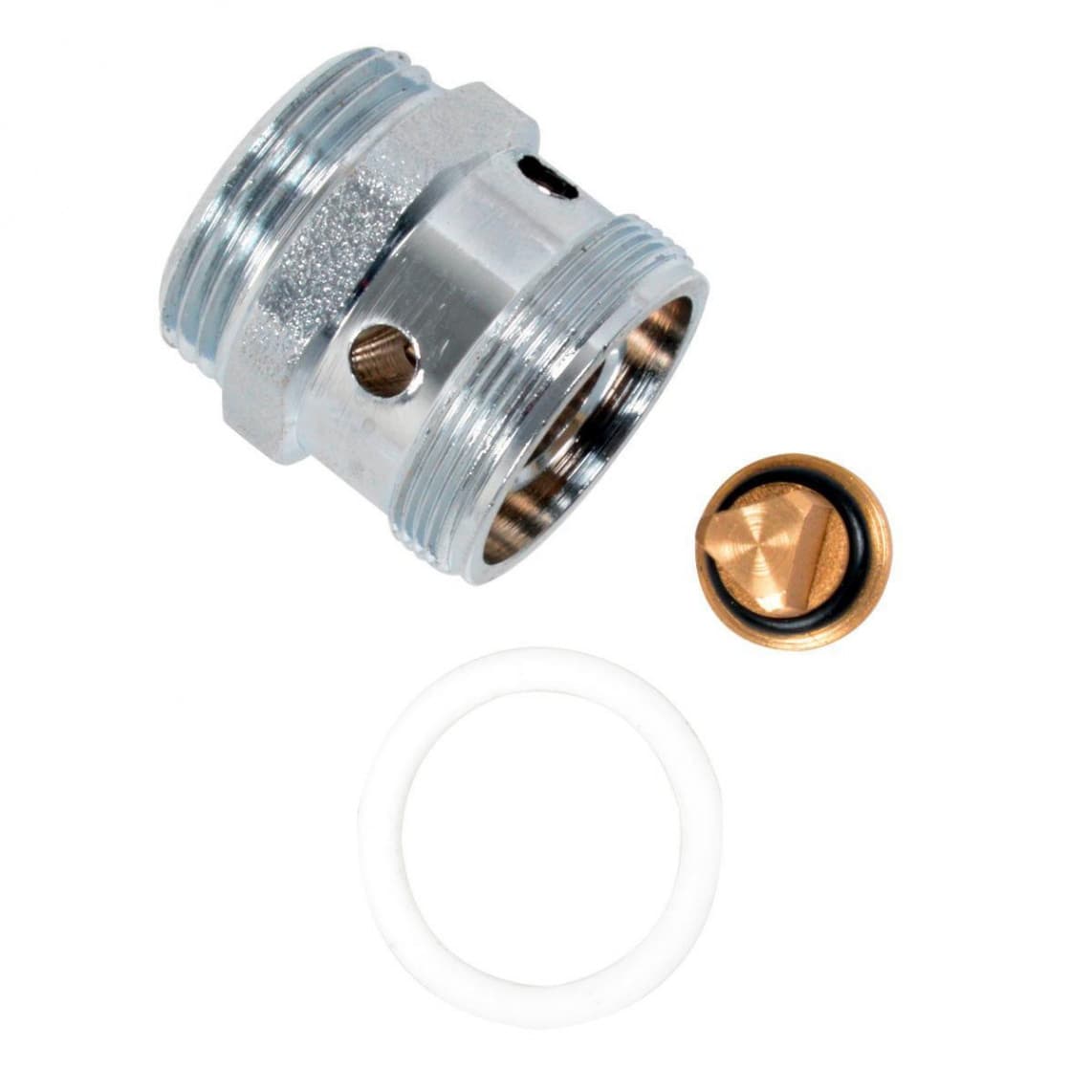 98631120 LT clapet anti-retour, chromé, M28AG x 3/4" M, avec Aérateur de tuyau