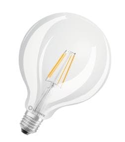 Lampe Led G125 forme sphérique 60 7W 827 filament claire E27