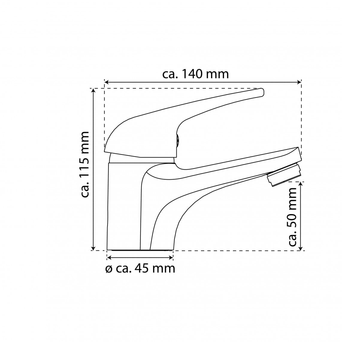 NI075CR GRANDE VITA CLASSIC Mitigeur lavabo, chromé