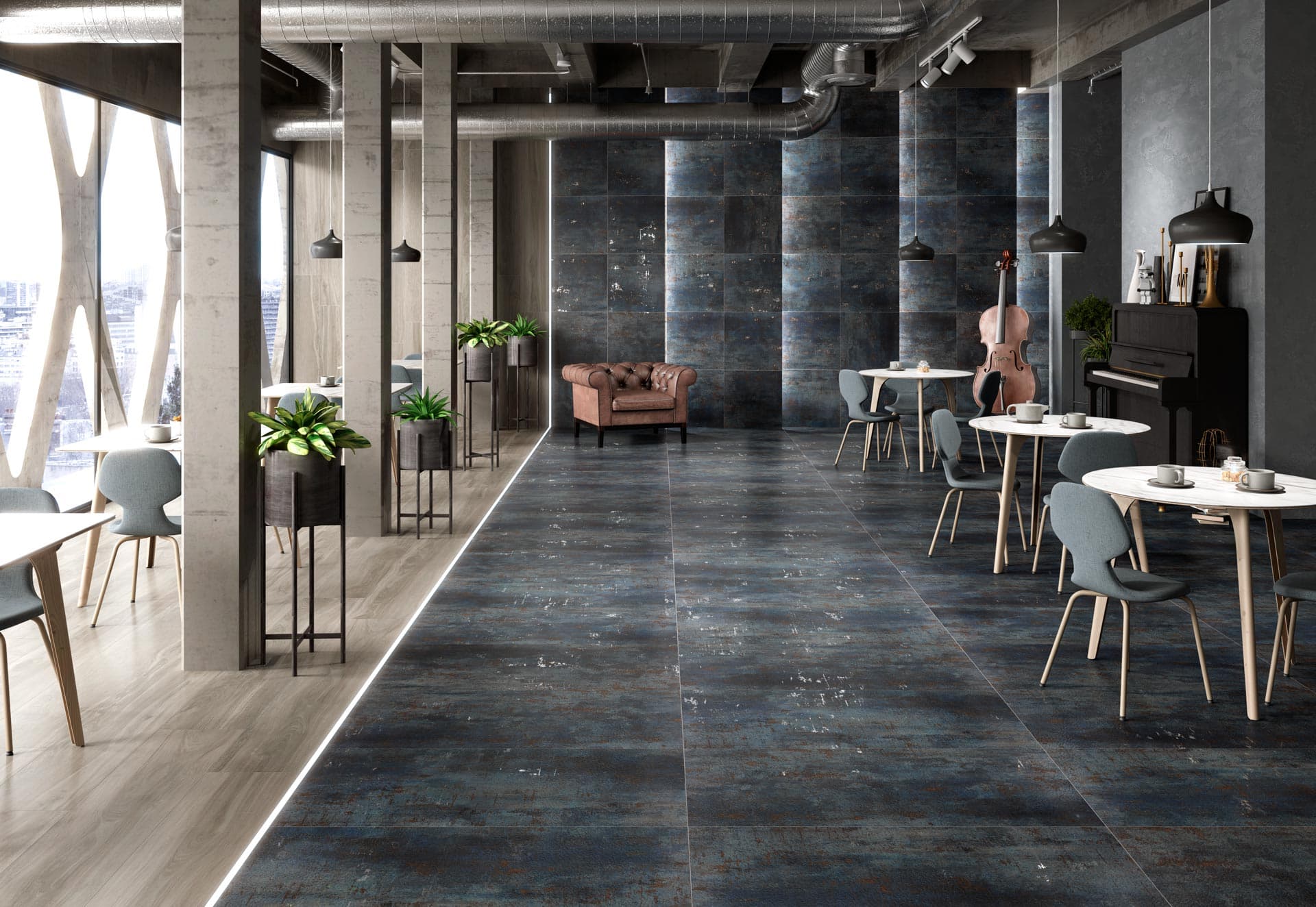 MOSAICO METAL STEEL 30X30 (5X5) BRU