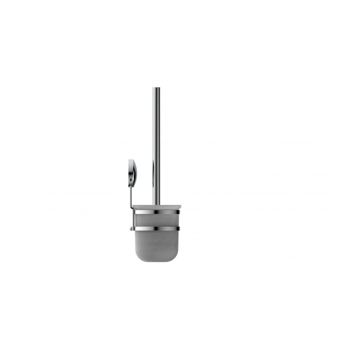 BA0205 Toiletborstelhouder voor wandmontage, chroom, om te lijmen of schroeven
